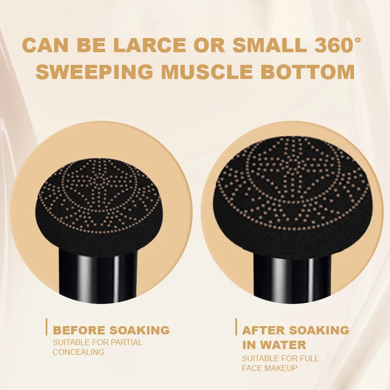 Ocheal BB Cream Air Cushion Compact Make Up Foundation Concealer Cream for Face Cosmetics Makeup Mushroom Head Puff